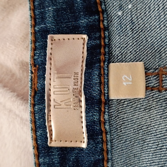 Kut From The Kloth Catherine Boyfriend Jeans, Size 12 - Picture 5 of 8